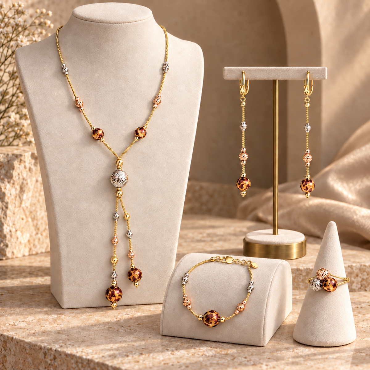 4-Piece 18kt Gold Set - JW26SP24-01-14